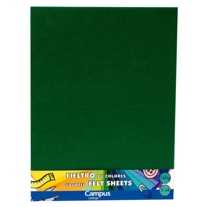 CAMPUS FIELTRO CAMPUS 23X30,5 160G VERDE/3UD 8085071503GN MAK630698