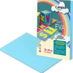 CAMPUS GOMA EVA CAMPUS A4 AZUL CIELO/10UD AZUL CLARO MAK630461
