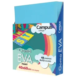 CAMPUS GOMA EVA CAMPUS 40X60 AZUL CIELO/@@@UD AZ.CLARO MAK630473