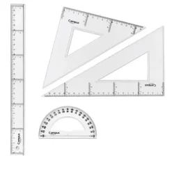 CAMPUS JUEGO REGLAS CAMPUS 25CM 4PZS FUND.VE RTSN MAK600381