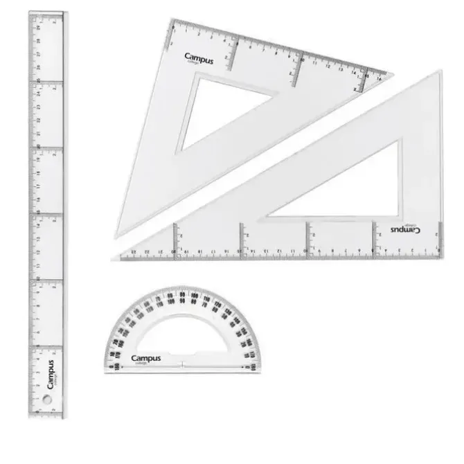CAMPUS JUEGO REGLAS CAMPUS 25CM 4PZS FUND.VE RTSN MAK600381