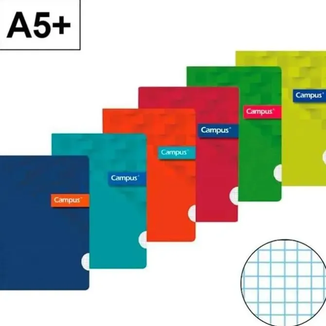 CAMPUS LIBRETA A5+ GRAPADA 48H PP 90GR CN3MM 002752 MAK002752
