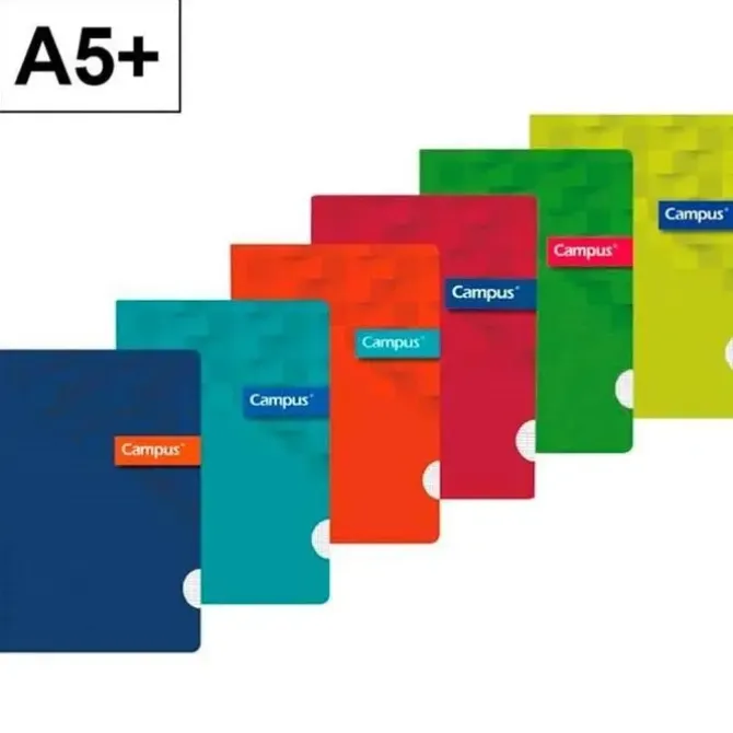 CAMPUS LIBRETA A5+ GRAPADA 48H PP 90GR LISO 002755 MAK002755