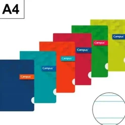 CAMPUS LIBRETA A4 GRAPADA 48H PP 90GR DP3,5 002761 MAK002761