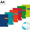 CAMPUS LIBRETA A4 PAUTA VIA 4MM GRAPADA 48HOJAS TAPA PP POLIPROPILENO 90GR CUADRO MELA 4MM 002759 MAK002759