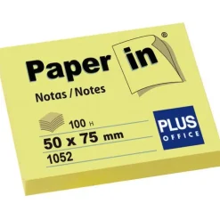 CAMPUS NOTA ADH.PAPER-IN 50X75 100H AMARILLO 30200 MAK001628