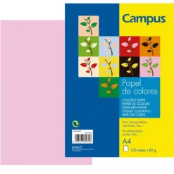 CAMPUS PAPEL CAMPUS A4 80GR 100H ROSA IT170 A4/100 MAK002044
