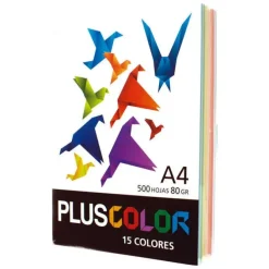 CAMPUS PAPEL PLUS A4 80GR 500H 15 COLORES PLUS15COL.500 MAK002210