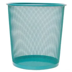 CAMPUS PAPELERA PLUS METAL PEQUEÑA REJ.TURQU CQY-5002-TU MAK040649