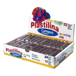 CAMPUS PLASTILINA CAMPUS PEQUEÑA 60G NEGRA PO-1440-24BK MAK630630