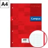 CAMPUS RECAMBIO A4 100H 90G 4TAL.CN5MM ROJO 002297 MAK002297