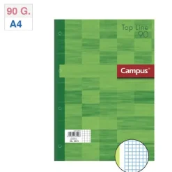 CAMPUS RECAMBIO A4 80H 90G 4T.CN5 TAPA VERDE MAK002833