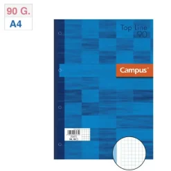 CAMPUS RECAMBIO A4 80H 90G 4T.CN5 TAPA AZUL AZUL MAK002830