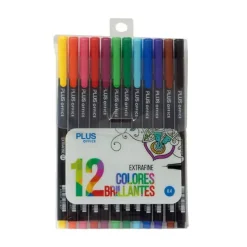 CAMPUS ROTULADOR PLUS EXTRAFINO 12COLORES 12MEDIUMWORKS MAK081027