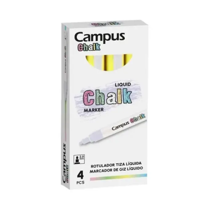 CAMPUS ROTULADOR TIZA LIQUIDA AMARILLO FLUOR