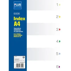 CAMPUS SEPARADORES PLUS A4 PP NUMERICO 6PEST 180895 MAK180895