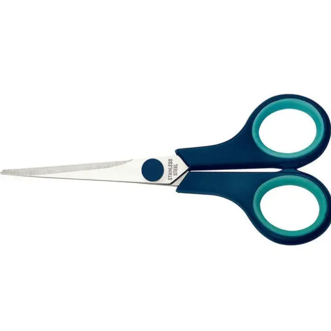 CAMPUS TIJERA PLUS LUXE INOX 5,5" 140MM AZUL SA001 MAK040284