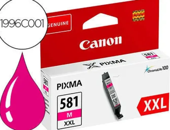 CANON CLI581XXL MAGENTA CARTUCHO DE TINTA ORIGINAL - 1996C001