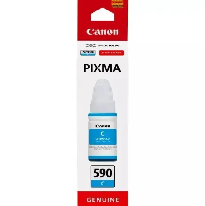 CANON GI590 CYAN BOTELLA DE TINTA ORIGINAL - GI590C/1604C001