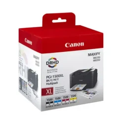 CANON PGI1500XL PACK DE 4 CARTUCHOS DE TINTA ORIGINALES - 9182B004/9182B010