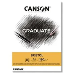 CANSON BLOC CANGRAD GRADUATE BRISTOL 20H A4 180G. 625521 400110383