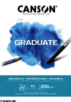 CANSON BLOC CANGRAD GRADUATE ACUARELA 20H A3 250G. 625506 40011375