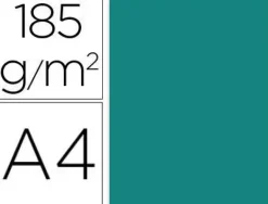 CANSON GUARRO PACK DE 50 CARTULINAS IRIS A4 DE 185G - 21X29.7CM - COLOR VERDE MENTA