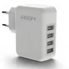 CARGADOR DE PARED GROOVY 4 USB COLOR BLANCO