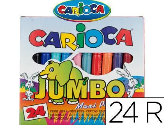 CARIOCA ROTULADOR CARIOCA JUMBO 24 COLORES A52100024 MAK649538