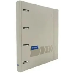 CARPETA CAMPUS CON 4 ANILLAS DE 35 MM COLOR BEIGE