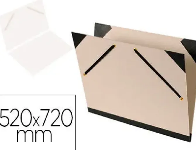 CARPETA DIBUJO CANSON BRUT 52X72 CM CON GOMAS COLOR GRIS