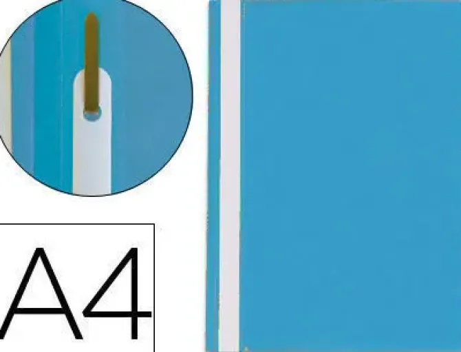 CARPETA DOSSIER FASTENER PLASTICO Q-CONNECT DIN A4 AZUL