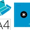CARPETA LIDERPAPEL ANTARTIK GOMAS A4 3 SOLAPAS CARTON FORRADO COLOR AZUL