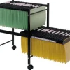 CARRITO Q-CONNECT PARA CARPETA S COLGANTES NEGRO CON RUEDAS YBANDEJA INFERIOR EXTRAIBLE PARA CARPETAS TAMAÑO FOLIO