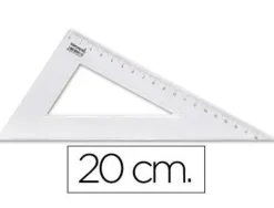 CARTABON LIDERPAPEL 20 CM PLASTICO CRISTAL