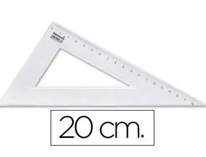 CARTABON LIDERPAPEL 20 CM PLASTICO CRISTAL