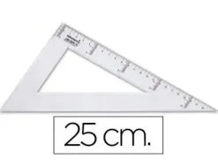 CARTABON LIDERPAPEL 25 CM PLASTICO CRISTAL