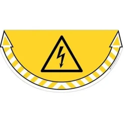 CARTEL ADHESIVO PELIGRO ELÉCTRICO