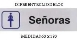 CARTEL PLATA 60X180 DIRECCION 001P MAK295050