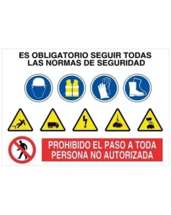 CARTEL 300X100 MATERIAL DE SOCORRO 039-L MAK295020