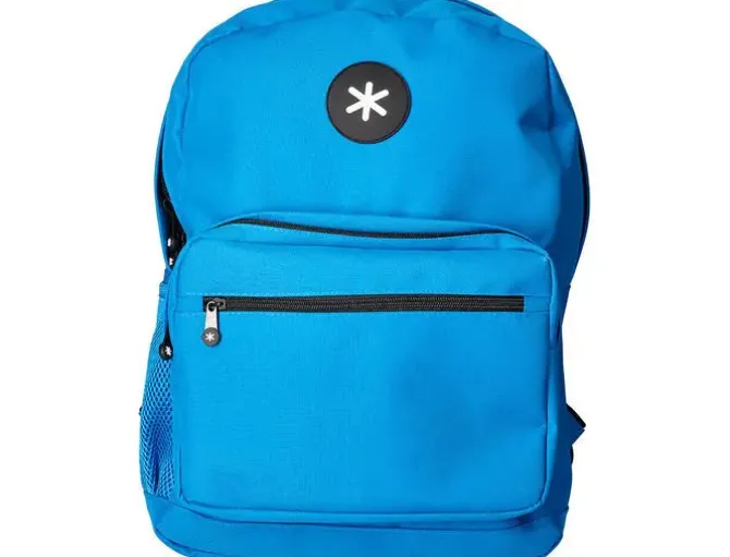 CARTERA ANTARTIK MOCHILA CON ASA Y BOLSILLO FRONTAL CONCREMALLERA COLOR AZUL 320X140X430 MM