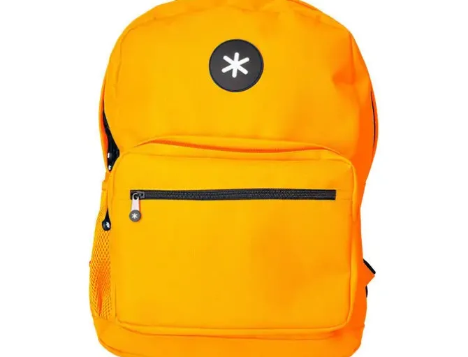 CARTERA ANTARTIK MOCHILA CON ASA Y BOLSILLO FRONTAL CONCREMALLERA COLOR MOSTAZA 320X140X430 MM