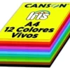 CARTULINA A4 IRIS 185G COLORES VIVOS PAQUETE DE 120