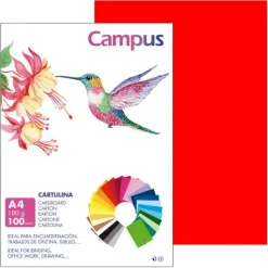 CARTULINA CAMPUS A4 180G TOMATE