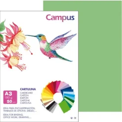 CARTULINA CAMPUS A3 180G V.MANZANA