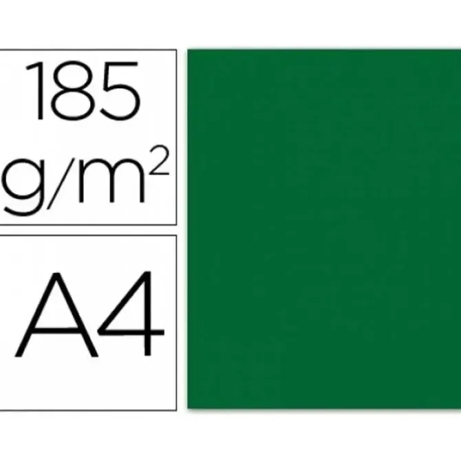 CARTULINA GUARRO A4 185G VERDE ABETO 200040173 MAK655408