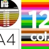 CARTULINA GUARRO DIN A4 185 GR CONTENIDO "B" 100 HOJAS X 12 COLORES
