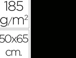 CARTULINA GUARRO 50X65 185G NEGRA/25U 200040245 MAK649916