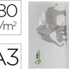 CARTULINA LIDERPAPEL A3 180G/M2 BLANCO PAQUETE DE 25+5 HOJAS EN CARPETA DOSSIER TRANSPARENTE CON CIERRE