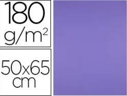 CARTULINA LIDERPAPEL 50X65 180 GR PURPURA PAQUETE DE 25
